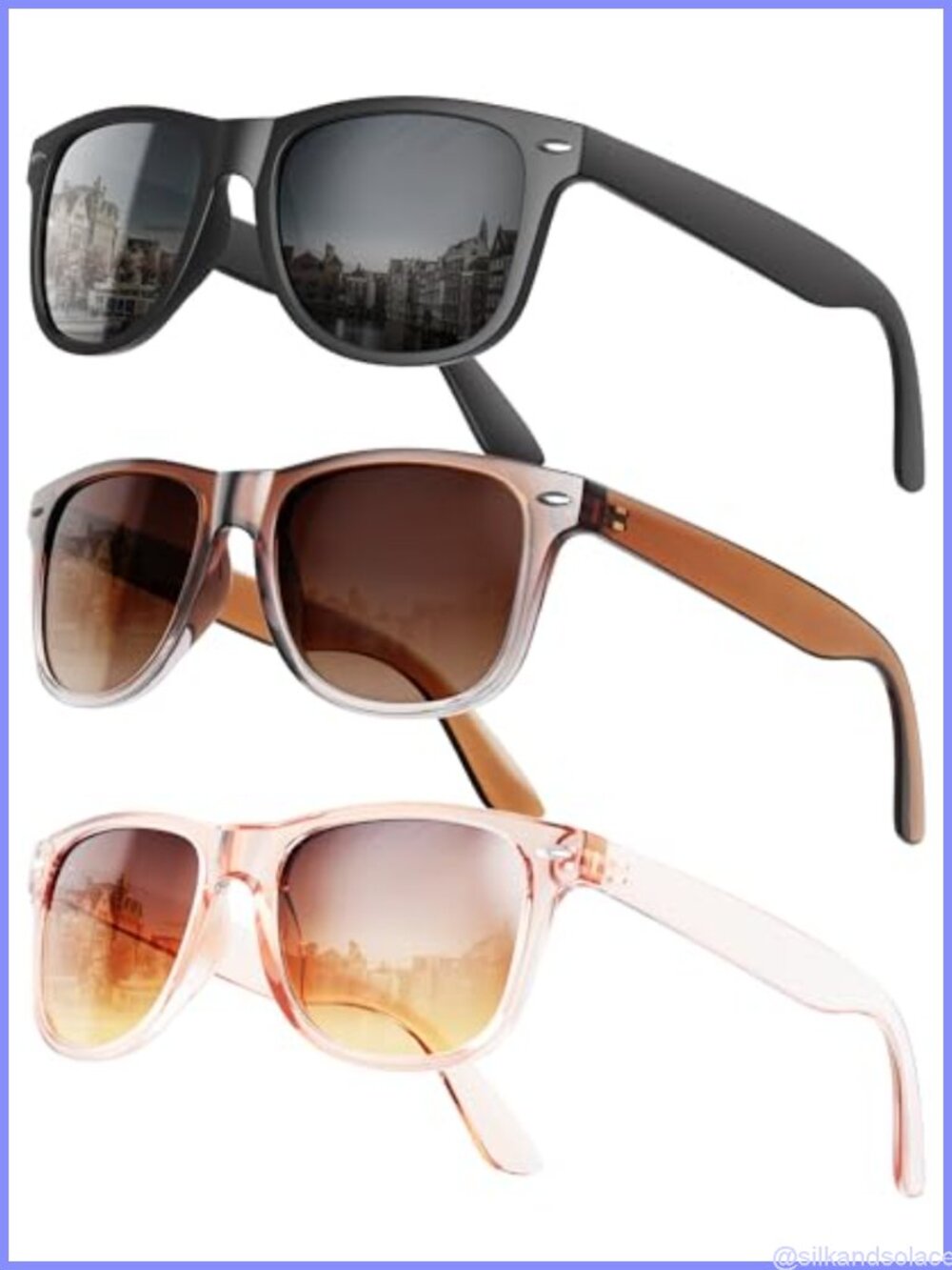 Polarized Sunglasses UV400 Protection Square Full Frame Unisex